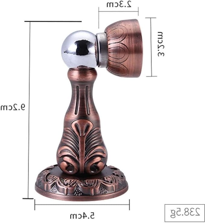 Magnetische Deurstopper - Deurvanger Houder - Deuren Open Houden - Sterke Magneet - 2 Stuks - Brons