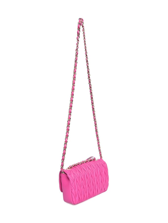 Luisa Vannini Fuchsia Rundleer Tas