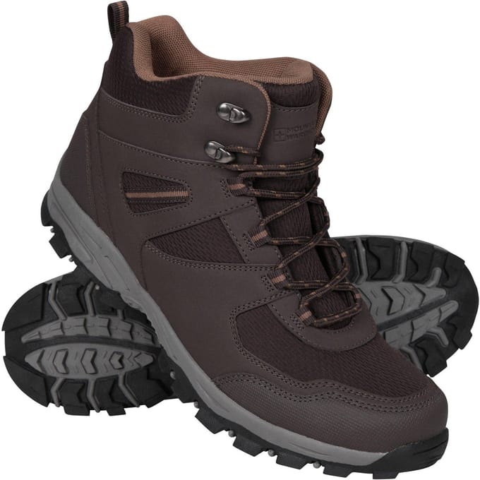 Mountain Warehouse Heren Mcleod Breed Wandelschoenen (Donkerbruin)