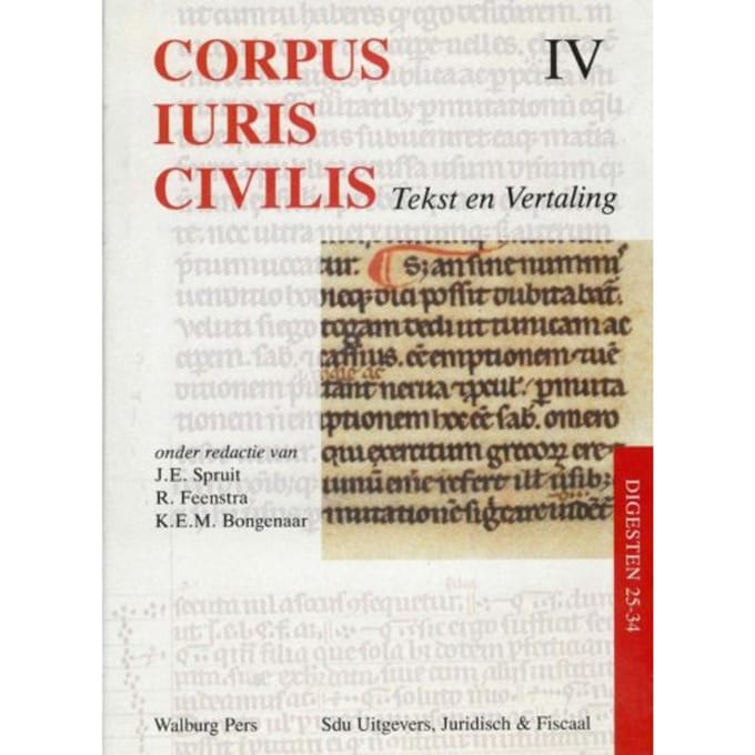 Corpus Iuris Civilis / Iv Digesten 25-34