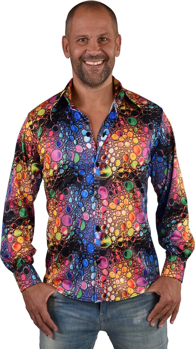 Magic Design Verkleedshirt Disco Drup Polyester Maat S/m