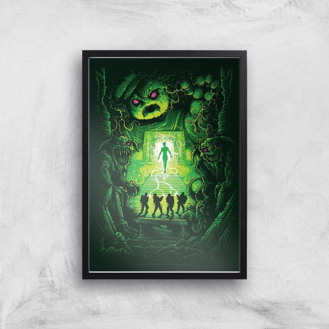 Ghostbusters Dan Mumford Giclee Art Print - A4 - Black Frame