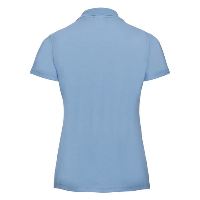 Russell Dames/Dames Klassiek Polycotton Poloshirt (Sky)