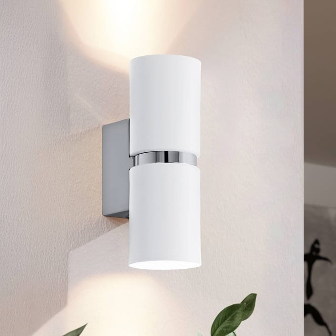 EGLO LED wandlamp Passa met 2 lampjes, rond, wit