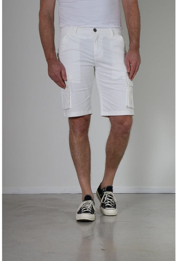 NEW STAR PANTS BERMUDA STRETCH KLEUR WHITE MAAT XXL (W38)