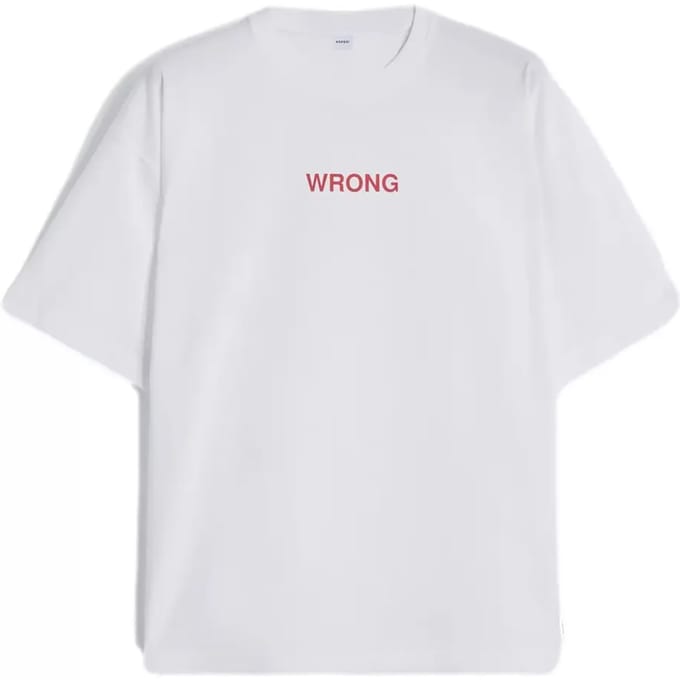 Bedrukt T-shirt Aspesi Wrong