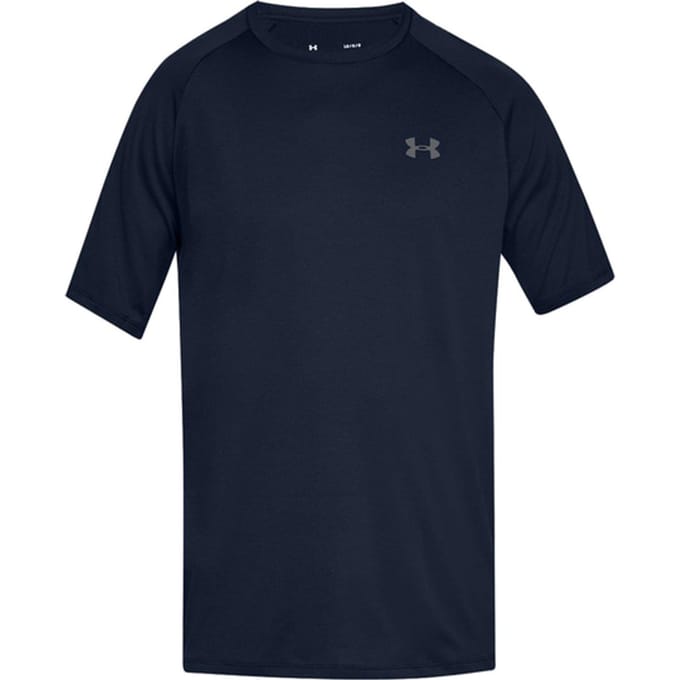 Under Armour UA Tech 2.0 SS Tee-BLU Heren Sportshirt - Academy - Graphite