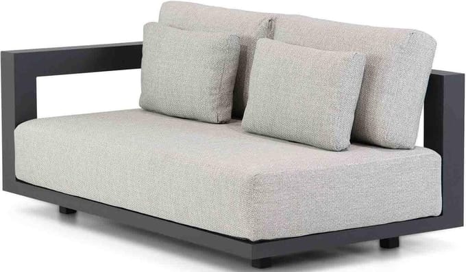 Metropolitan 2.5 seater bench right arm with 5 cushions