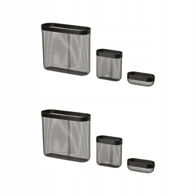 SKÅDIS Opbergmand Set - Zwart (3 stuks)