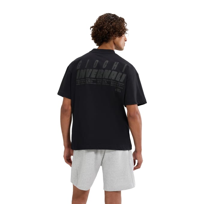 Ellesse Heren Entriamo Achterprint T-Shirt (Zwart)