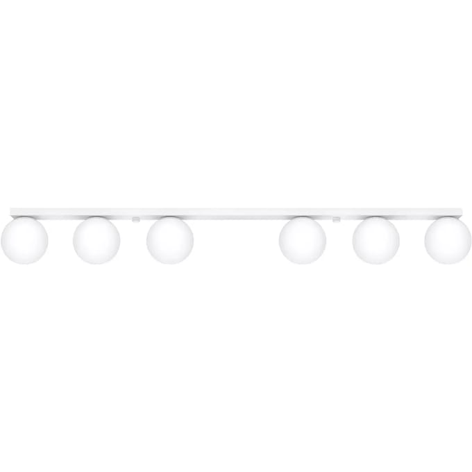 Sollux Lighting Plafondlamp Yoli - 14.5x120x12cm - G9 - wit - staal/glas