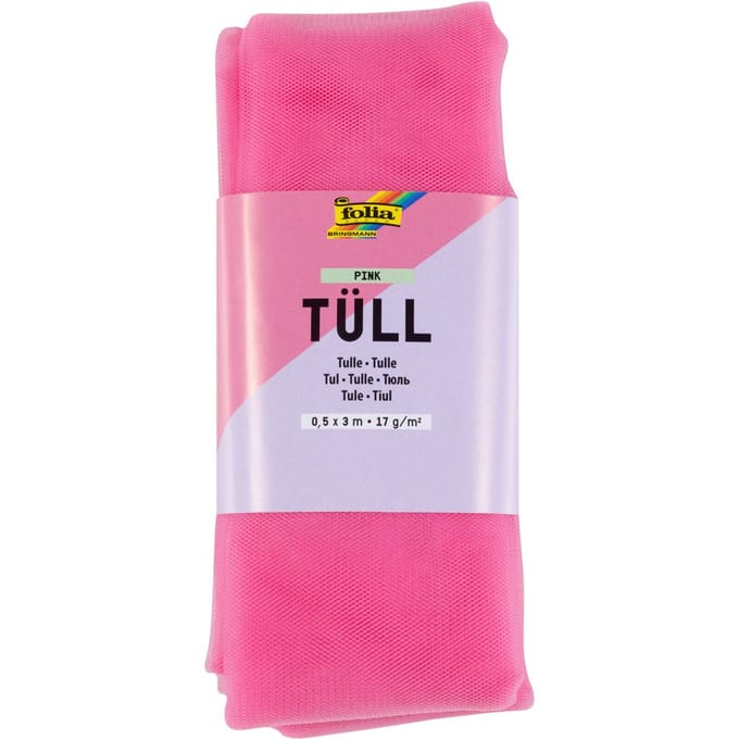 Tule stof, 3 m - Rozig