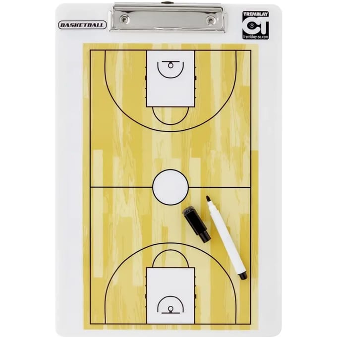 Basketbal training brochure tremblay, voor- en achterkant