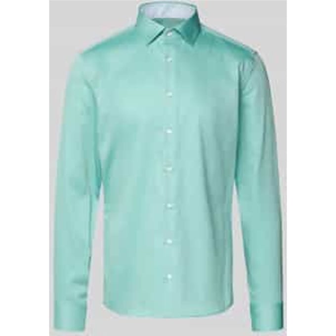 Slim fit zakelijk Hemd van Katoen met Kentkraag