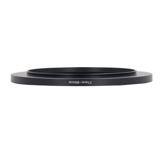 Filterring Adapter Professioneel 77mm naar 95mm Volledig Metalen Lensfilter Adapterring voor Camera Filter Accessoires black