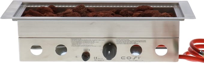 Cosi inbouwbrander 22x60 cm - antraciet