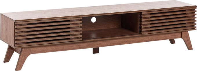 TOLEDO - TV-meubel - Donkerbruin - 180 x 40 cm - Vezelplaat