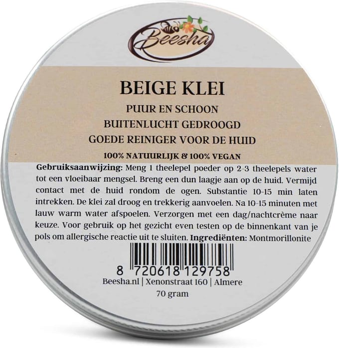 Beesha - Beige Kleimasker