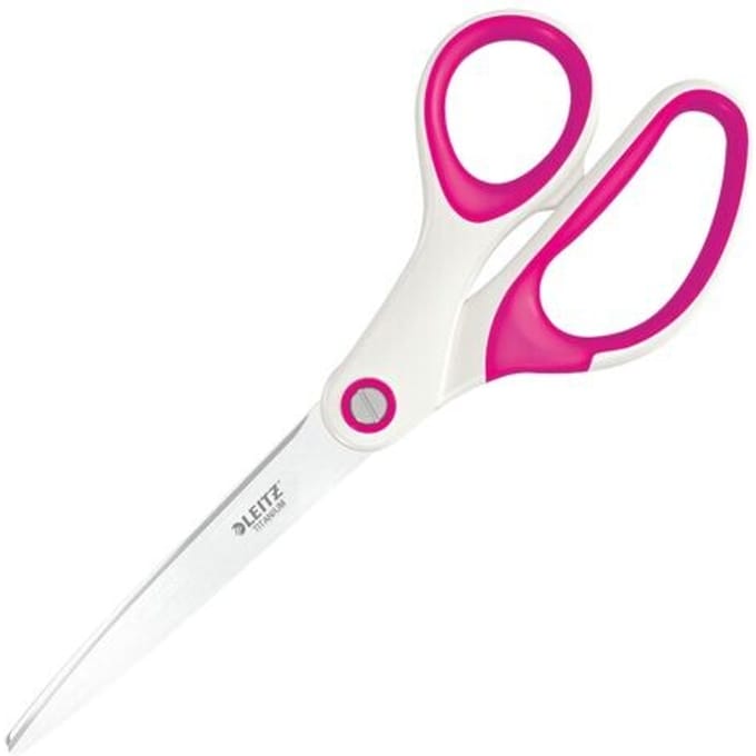 Leitz 5319-20-23 Universele schaar Rechtshandig 205 mm Wit-roze