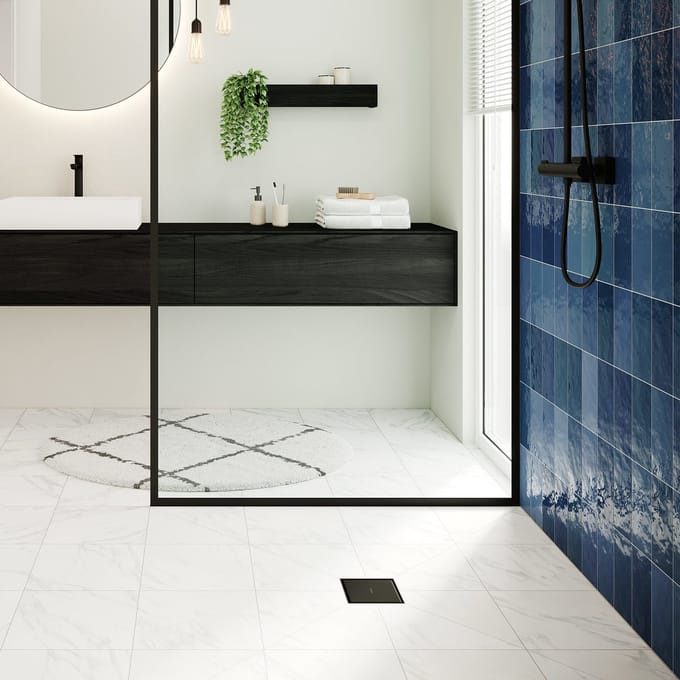 Hansgrohe RainDrain Point - Vloerafvoer, 10x10 cm, mat zwart 56247670