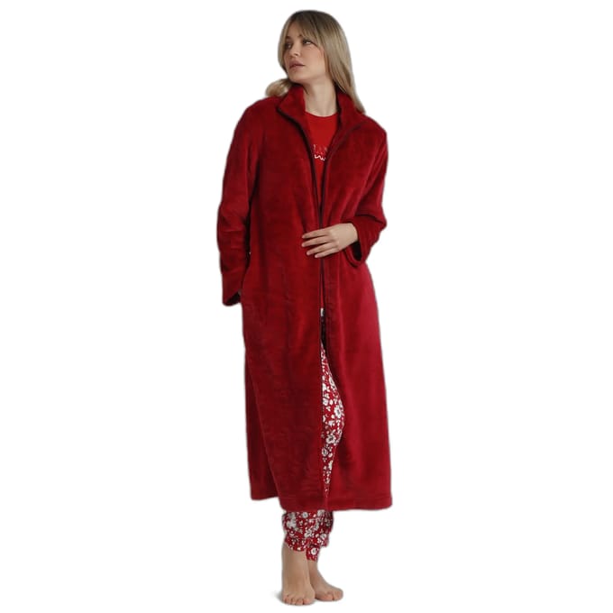 Dames lange mouwen badjas Admas Garden Rosas Jacquard
