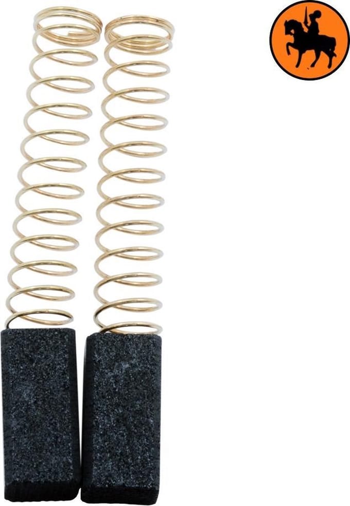 Koolborstelset voor Black & Decker Schuurmachine D202 - 6,35x6,35x13mm