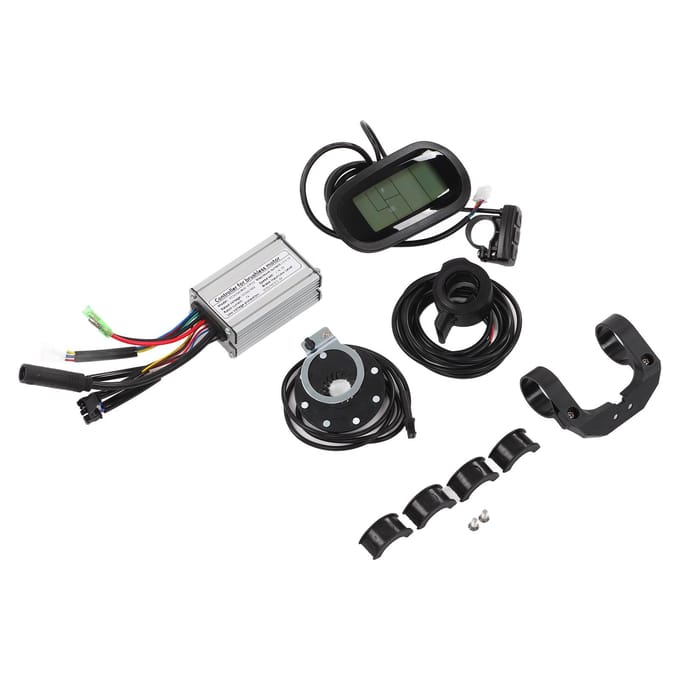 15A 36V 48V 250W Borstelloze Motor Controller LCD6 Display Paneel Kit Lithium Batterij Modificatie Controller voor Elektrische black