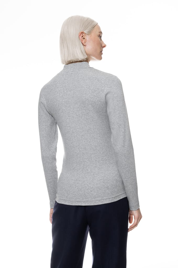 Shirt met lange mouwen Serie Modern Rib Grey Melange