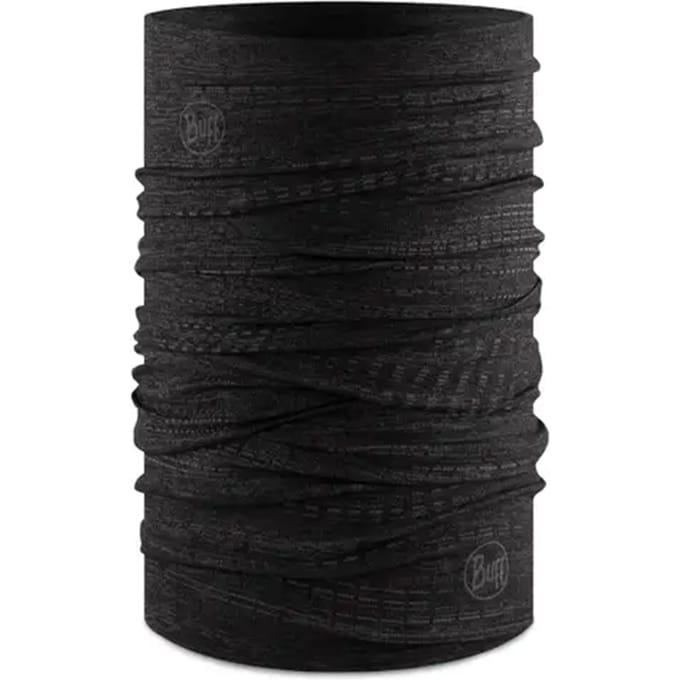 Buff DryFlx tube scarf black reflective
