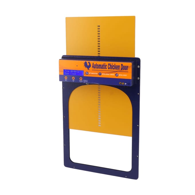 Automatische Kippenhokdeur IP45 Waterdicht Programmeerbaar Aluminium Kippenhokdeur met Timer blue