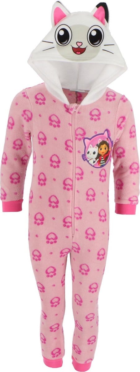 Gabby's Dollhouse Onesie - Maat 98/104 - Polyester - Pyjama - Roze