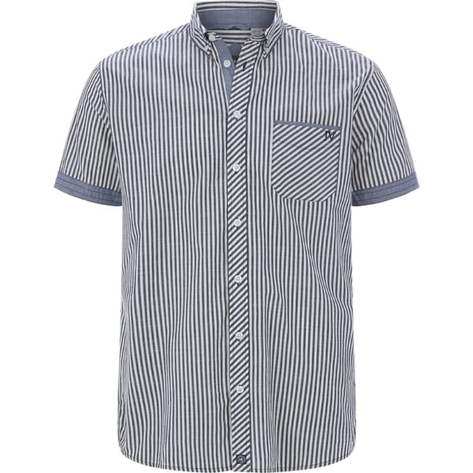 Overhemd met korte mouwen ODHELD donkerblauw