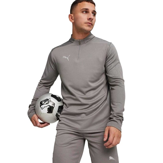 Puma Trainingsjack met kwartrits voor heren – TeamFinal (Grijs)
