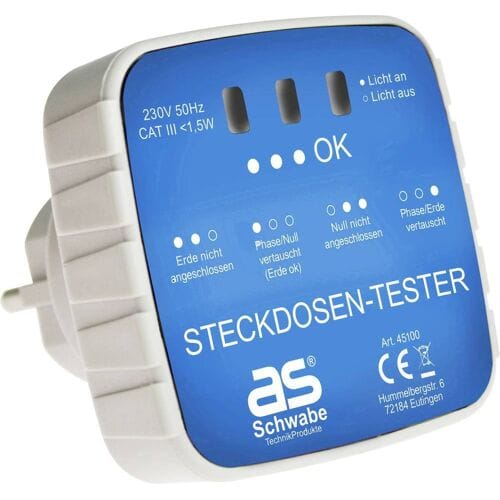 AS Schwabe 45100 Stopcontacttester Optisch