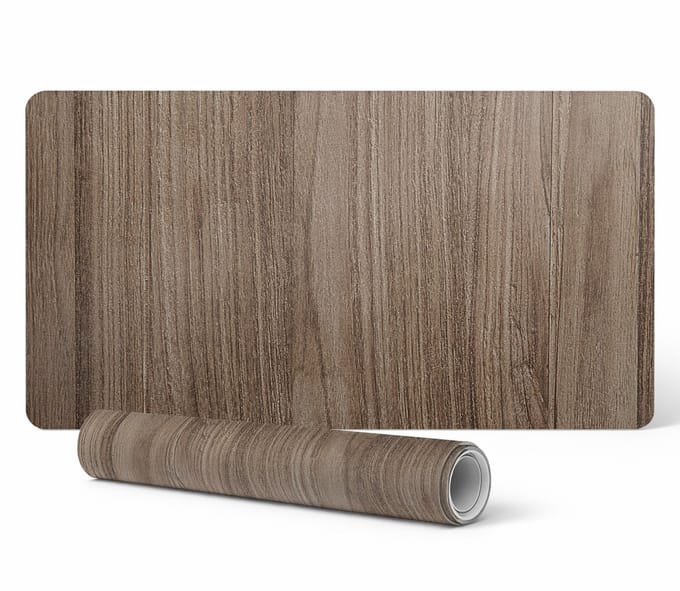 Antislip beschermmat voor op het bureau met houtnerfpatroon 120x60 cm
