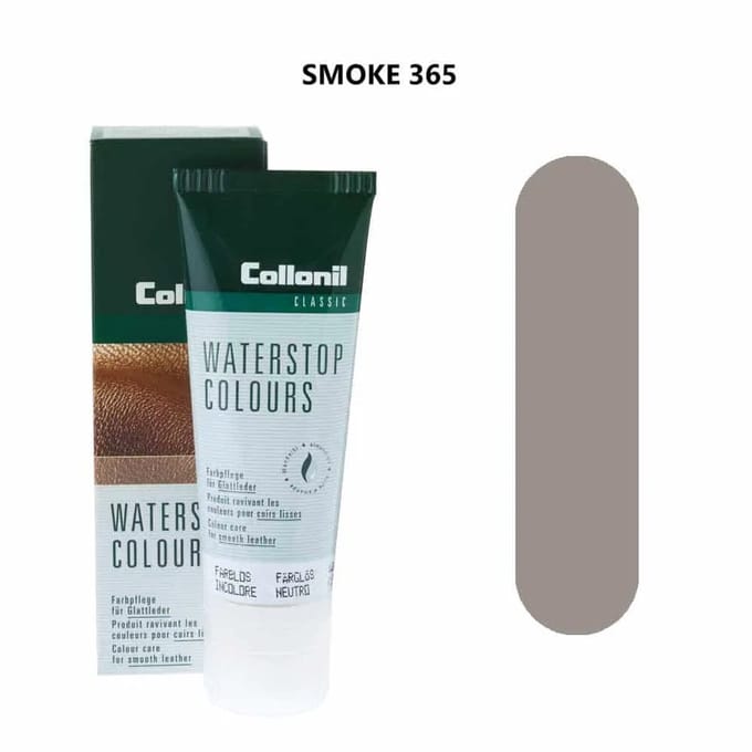 Collonil Waterstop Colours Impregneer wax voor glad leer - kleur Smoke
