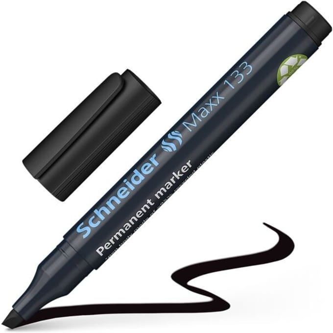 Schneider permanent marker - Maxx 133 - beitelpunt - zwart - S-113301