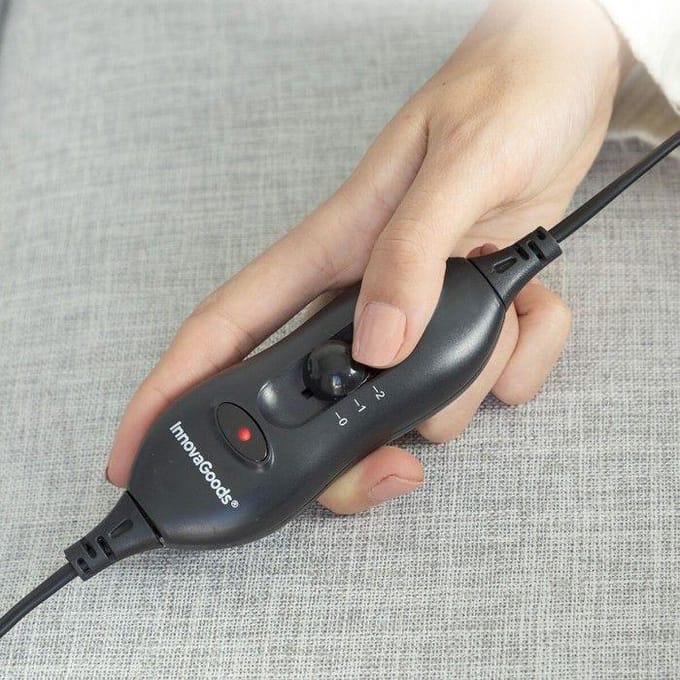 Verwarmend Elektrisch Tapijt INNOVAGOODS - Hematiet - 2 Temperatuurstanden - Antislipbasis - 50W grijs