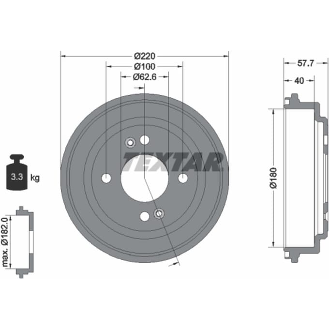 Remtrommel TEXTAR 94047000