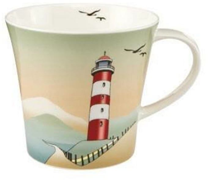 Goebel - Scandic Home | Koffie / Thee Mok Lighthouses | Beker - porselein - 350ml - 2 stuks