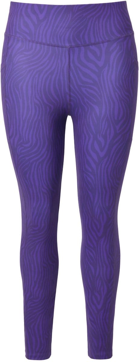 Ulla Popken - Dames - Sportlegging leomotief sneldrogend elastische tailleband - Lelie - Maat 42+