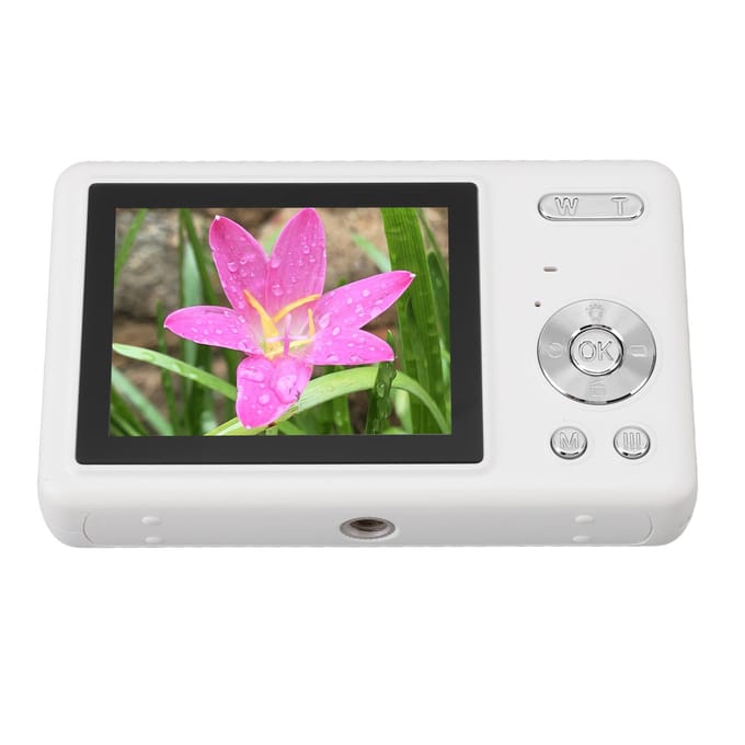 12MP 1080P digitale camera 2,4 inch TFT-scherm 16x zoom autofocus digitale zakcamera voor studenten wit