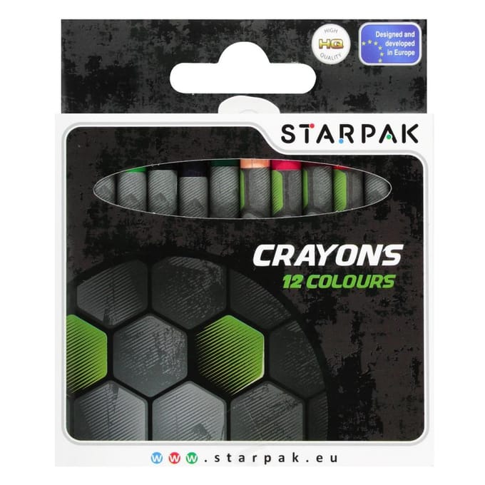 Starpak - Serie - Waskrijtjes - 12 Stuks - Levendige Kleuren