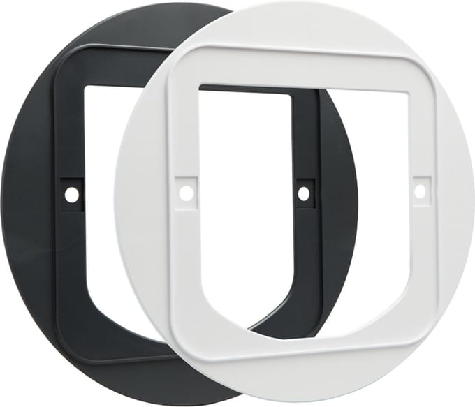 Sureflap Microchip Kattenluik Bevestigingsadapter - Kattendeur - Grijs Wit