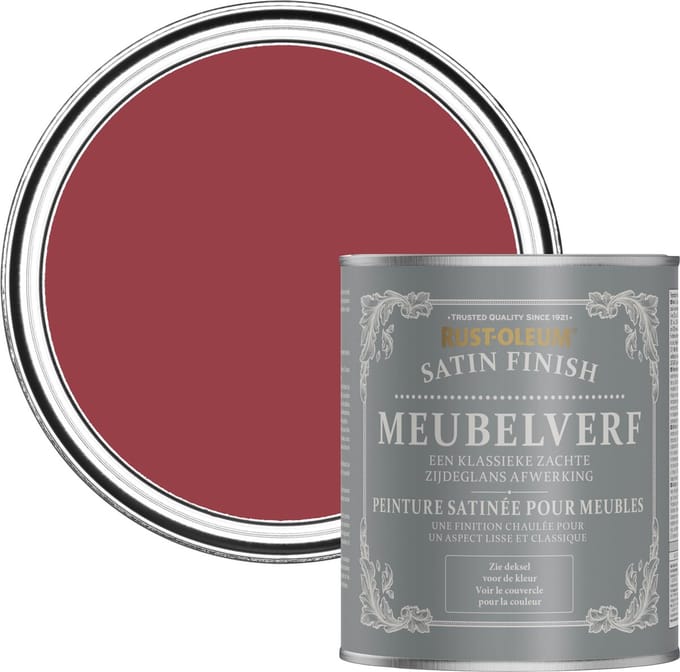 Rust-Oleum Rood Meubelverf Zijdeglans - Soho 750ml