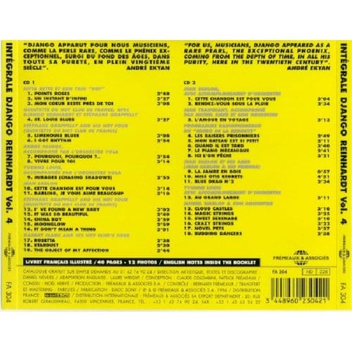 Django Reinhardt - Complete Django Reinhardt 4 (2 CD)