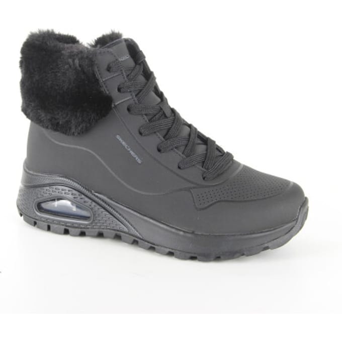 Skechers Skechers Uno Rugged Veterboots zwart Synthetisch