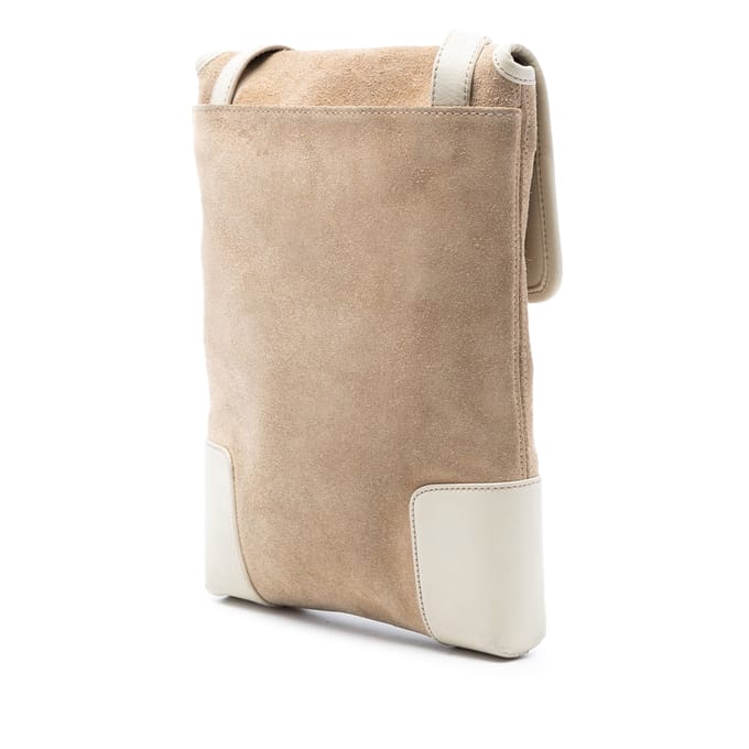 Tweedekans Suede Anagram Schoudertas