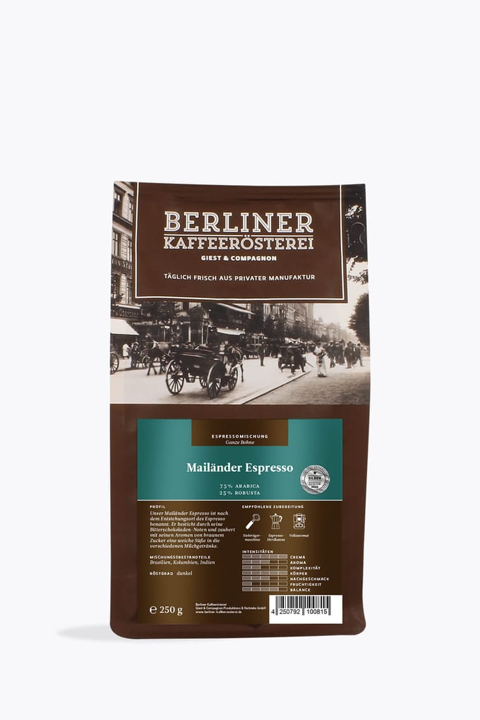 Berliner Kaffeerösterei Mailänder Espresso 250g