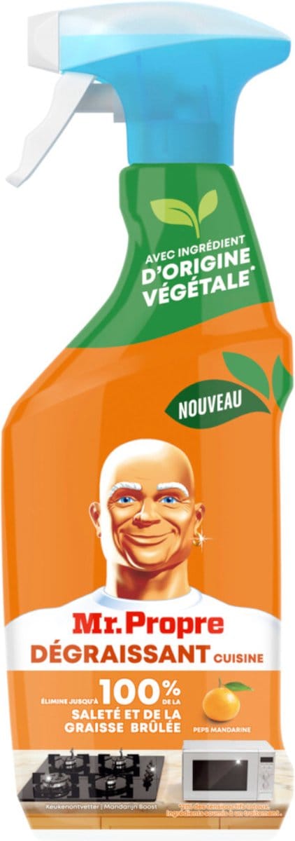 Mr. Proper - Keukenontvetter Spray - Mandarijn - Natuurlijke ingrediënten - 500 ml